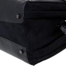 Coach Black Suede and Leather Harmony Shoulder Bag