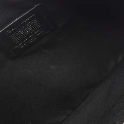 Pre Owned Coach Beige/Black Leopard Print Coated Canvas Large Disney Snow DOC Clutch