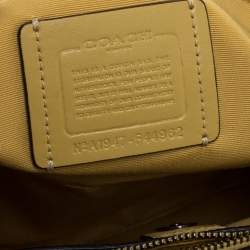 Pre Owned Coach Yellow Leather Mini Christie Carryall Satchel