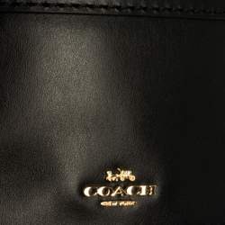 Pre Owned Coach Black Leather Trial Bag