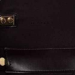 Pre Owned Coach Black Leather Trial Bag