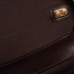 Pre Owned Coach Black Leather Trial Bag