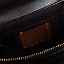 Pre Owned Coach Black Leather Trial Bag