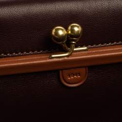 Pre Owned Coach Black Signature Embossed Leather Dinky Crossbody Bag