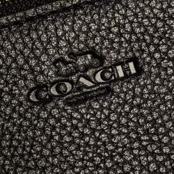 Pre Owned Coach Black Floral Print Leather Hayden Crossbody Bag