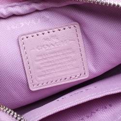 Pre Owned Coach Pink Leather PCC XBody Crossbody Bag