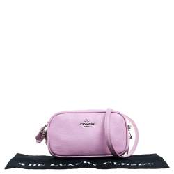 Pre Owned Coach Pink Leather PCC XBody Crossbody Bag