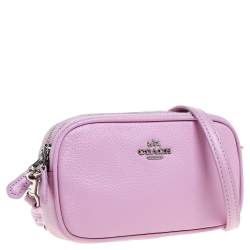 Pre Owned Coach Pink Leather PCC XBody Crossbody Bag