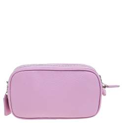 Pre Owned Coach Pink Leather PCC XBody Crossbody Bag