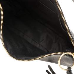 Pre Owned Coach Black Pebbled Leather Sutton Hobo