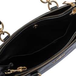 Pre Owned Coach Black Leather Mini Brooke Carryall Satchel