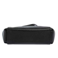 Pre Owned Coach Black Leather Mini Brooke Carryall Satchel