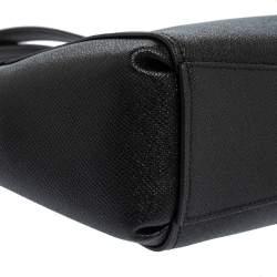 Pre Owned Coach Black Leather Mini Brooke Carryall Satchel