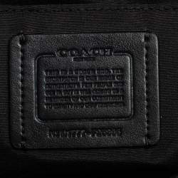 Pre Owned Coach Black Leather Mini Brooke Carryall Satchel