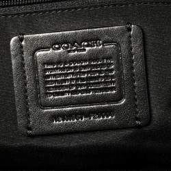 Pre Owned Coach Black Pebbled Leather Charlie Backpack