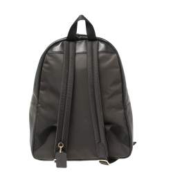 Pre Owned Coach Black Pebbled Leather Charlie Backpack