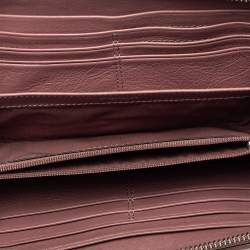 مملوكة مسبقًا Coach Pink Madison Leather Accordion Zip Around Wallet