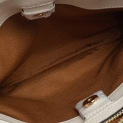 Coach Beige Signature Canvas and Leather Mini Lillie Carryall Satchel