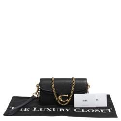 Pre Owned Coach Black Leather Tabby Crossbody Bag