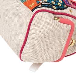 Pre Owned Coach Multicolor Bonnie Cashin Print Canvas And Leather Baguette Shoulder Bag