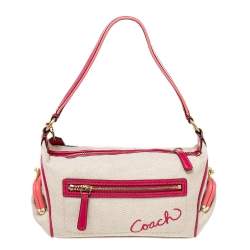 Pre Owned Coach Multicolor Bonnie Cashin Print Canvas And Leather Baguette Shoulder Bag