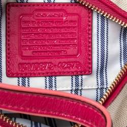 Pre Owned Coach Multicolor Bonnie Cashin Print Canvas And Leather Baguette Shoulder Bag
