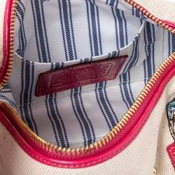 Pre Owned Coach Multicolor Bonnie Cashin Print Canvas And Leather Baguette Shoulder Bag