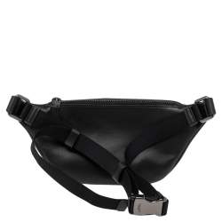 Coach Black/Brown Signature Coated Canvas and Leather Belt Bag