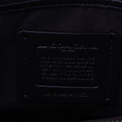 Pre Owned Coach Black Leather And Tweed Tabby Shoulder Bag
