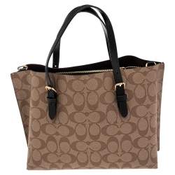 Pre Owned Coach Signature Canvas Mollie Tote
