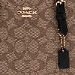 Pre Owned Coach Signature Canvas Mollie Tote