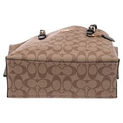 Pre Owned Coach Signature Canvas Mollie Tote