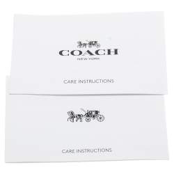 Pre Owned Coach Brown Signature Coated Canvas and Leather Medium Emma Tote