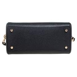 Pre Owned Coach Black Leather Rowan Boston Bag
