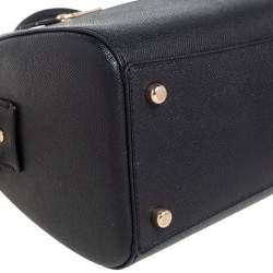 Pre Owned Coach Black Leather Rowan Boston Bag