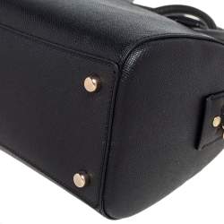Pre Owned Coach Black Leather Rowan Boston Bag