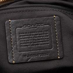 Coach Beige/Brown Signature Canvas and Leather Small Kelsey Satchel
