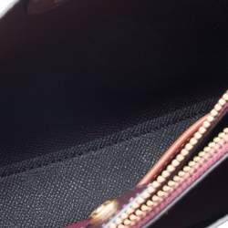 Pre Owned Coach Pink/Dark Red Leather Willow Bucket Bag