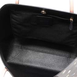 Pre Owned Coach Brown Signature Coated Canvas and Leather Floral Print City Tote