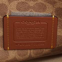 Pre Owned Coach Grey Leather Willow Tote