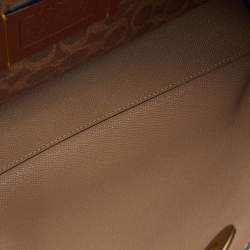 Pre Owned Coach Grey Leather Willow Tote