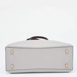 Pre Owned Coach Grey Leather Willow Tote