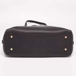 Pre Owned Coach Black Leather Charlie Carryall 40 Satchel