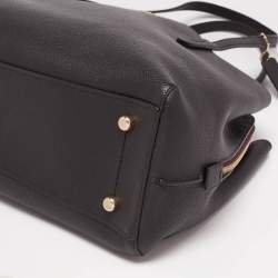 Pre Owned Coach Black Leather Charlie Carryall 40 Satchel