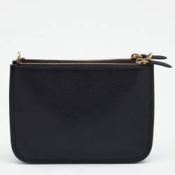 Pre Owned Coach Black Leather Shoulder Bag