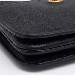 Pre Owned Coach Black Leather Shoulder Bag