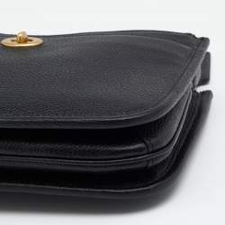 Pre Owned Coach Black Leather Shoulder Bag