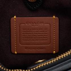 Pre Owned Coach Black Leather Shoulder Bag