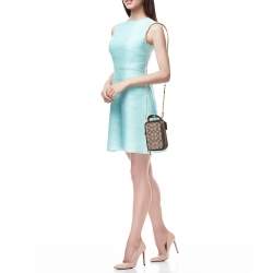 Pre Owned حقيبة كاميرا كوتش ألي جلد وكانفاس بيج بشعار ماركة