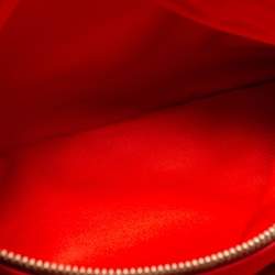 Coach Beige/Red Signature Canvas And Leather Christie Carryall Satchel